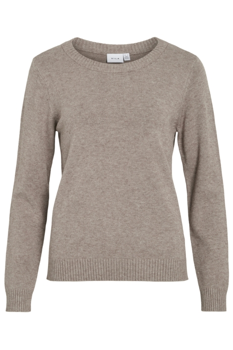 Vila viril o-neck l/s knit top - noos